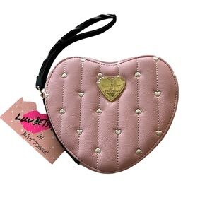 NWT’s Luv Betsey heart shape coin purse wristlet
